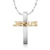 Men's Christian Necklace Jesus Name (Golden)