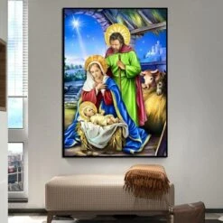 Christian Canvas Art Nativity Scene -Lords Guidance Shop H8c7c082399b9457194e81b57d1febd17S
