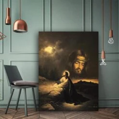 Christian Canvas Art Jesus Before The Lord -Lords Guidance Shop HTB1JkgPBNuTBuNkHFNRq6A9qpXaL