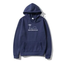 'Jesus Saved My Life' Christian Slogan Hoodie 36 'Jesus Saved My Life' Christian Slogan Hoodie -Lords Guidance Shop JesusSavedMyLifeNavyBlue a497d2fc 59cc 4003 b1c8 e99149760b46