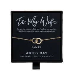 To My Wife Double Circle Bracelet | 1 John 4:12