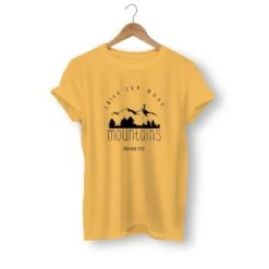 Christian T-Shirt Matthew 17:20 12 Christian T-Shirt Matthew 17:20 -Lords Guidance Shop faith can move mountains t shirt yellow