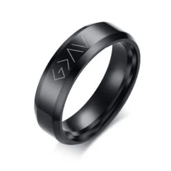 Christian Ring Highs And Lows (Black)