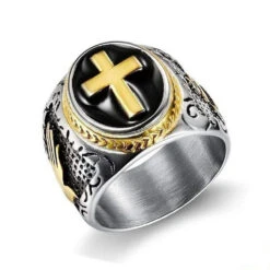 Christian Ring Holy Cross Signet Ring