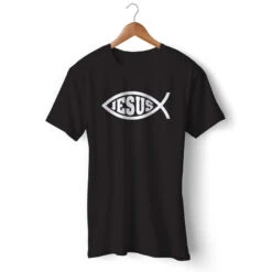 Christian T-Shirt Jesus Fish