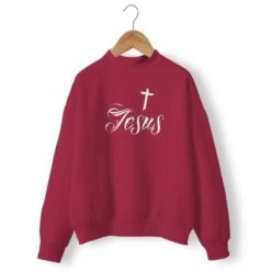 Christian Sweatshirt Jesus 15 Christian Sweatshirt Jesus -Lords Guidance Shop jesus sweat burgundy